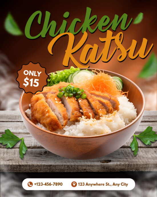 Copy of Brown Modern & Minimal Chicken Katsu Promotion Instagram ...
