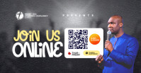 Brown Modern & Minimal Church Flyer  Facebook Event Cover template