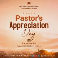 Brown Modern & Minimal Church Pastor's Apprec Instagram Post template
