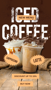 Brown Modern & Minimal Coffee Promotion Instagram Story template