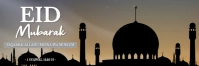 Brown Modern & Minimal Eid Mubarak Tajuk Twitter template