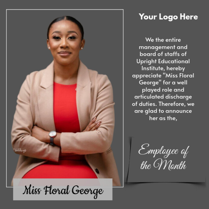Brown Modern & Minimal Employee Appreciation/ Recognition Card ...