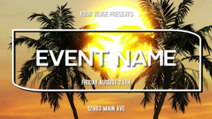 Black Event Promotion Digital Display Template