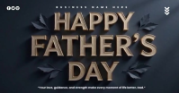 Brown Modern & Minimal Father's Day Facebook Shared Image Video template