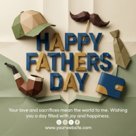 Brown Modern & Minimal Father's Day Instagram Post template