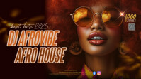 Brown Modern & Minimal Golden Afro House Youtube Thumbnail YouTube-miniature template