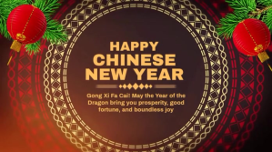 Brown Modern & Minimal Happy Chinese New Year 2025 Twitter Post template