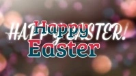 Brown Modern & Minimal Happy Easter Day Celebration Youtube Thumbnail template