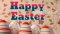 Brown Modern & Minimal Happy Easter Day Celebration Youtube Thumbnail template