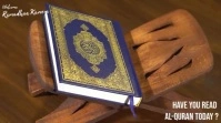 Brown Modern & Minimal Have You Read Al Quran Tampilan Digital (16:9) template