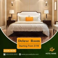 Brown Modern & Minimal Hotel Room Instagram P template