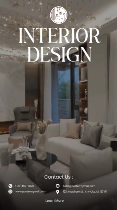 Interior Design Instagram Reel Template | PosterMyWall