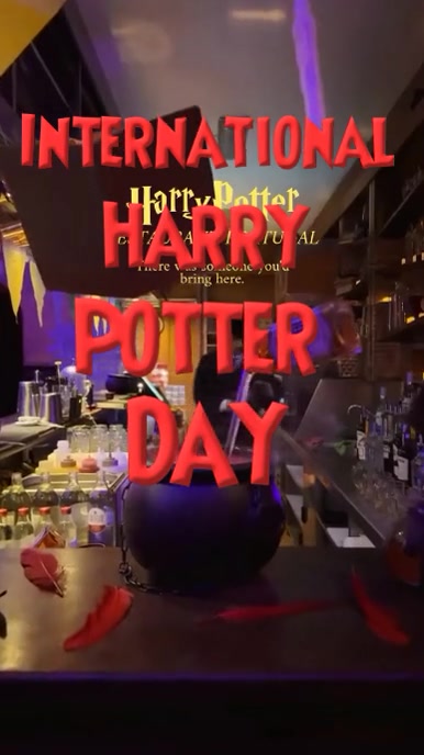Brown Modern & Minimal International Harry Potter Day Instagram Reel template