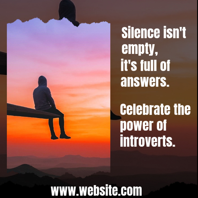 Copy of Brown Modern & Minimal Introverts Flyer Template Instagram Post ...