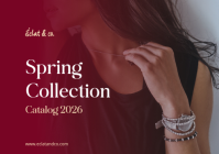 Brown Jewelry Catalog A3 Template - Page 1