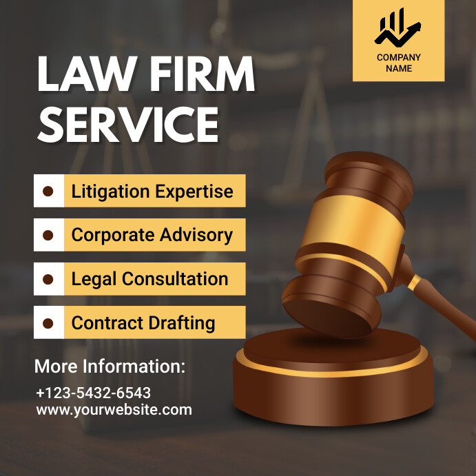 Copy of Brown Modern \u0026 Minimal Law Firm Service Insta | PosterMyWall