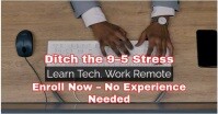 Brown Modern & Minimal Learn Tech Work Remote Facebook Event Cover template