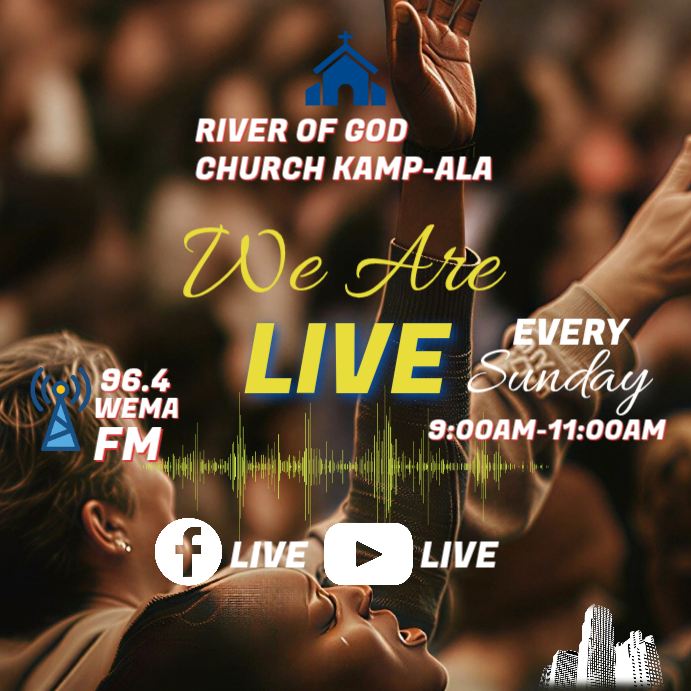 Plantilla de Live Church Broadcast | PosterMyWall