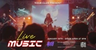 Brown Modern & Minimal Live Music Gambar Bersama Facebook template