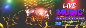 Brown Modern & Minimal Live Music Tajuk Twitter Twitter-header template
