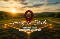 Brown Location Label Label Template
