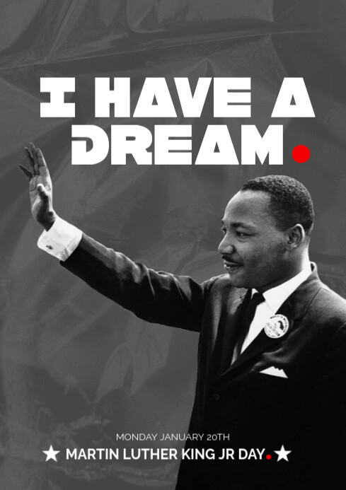 Copy of Brown Modern & Minimal Martin Luther Day A3 | PosterMyWall
