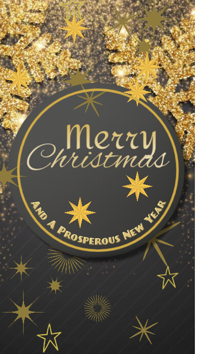 Brown Modern & Minimal Merry Christmas And New Year Greetings Card ...