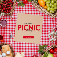 Brown National Picnic Day Instagram-opslag Template