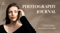 棕色 Photography Journal Pagtatanghal Template - Page 1
