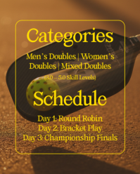 Brown Pickleball Tournament Instagram Portrait Template - Page 4
