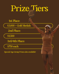 Brown Pickleball Tournament Instagram Portrait Template - Page 3