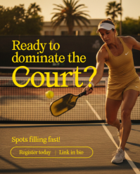 Brown Pickleball Tournament Instagram Portrait Template - Page 5