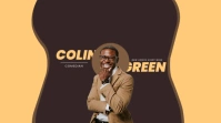 Brown Modern & Minimal Public Speaker Youtube Channel Cover Photo template