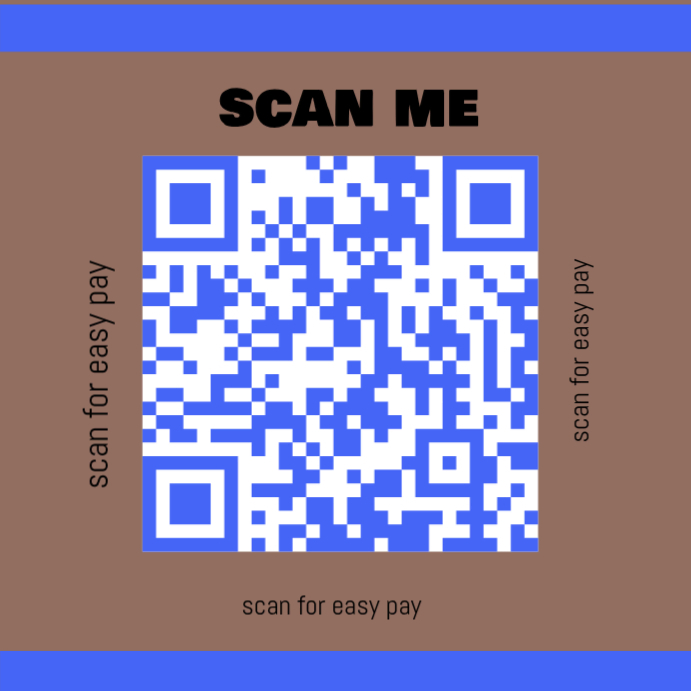 Copy of Brown Modern & Minimal QR Code Payment Instagram Post ...