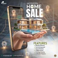 Braun Real Estate Sale Message Instagram Template