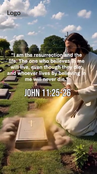 Brown Modern & Minimal Resurrection  Digital Display (9:16) template