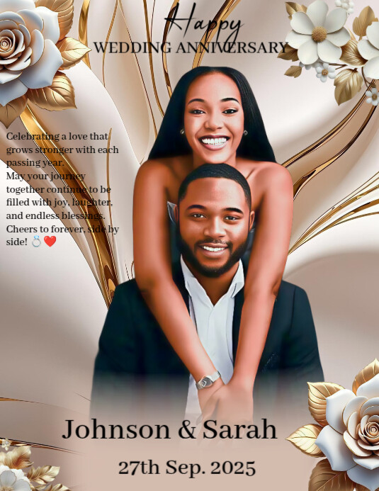 Brown Modern & Minimal Save The Date  Flyer (us Letter) template