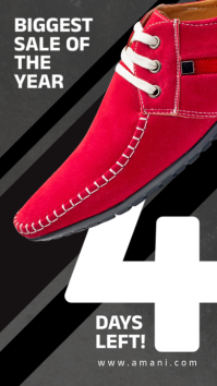 Brown Shoe Sale Countdown Instagram-verhaal Template - Page 2