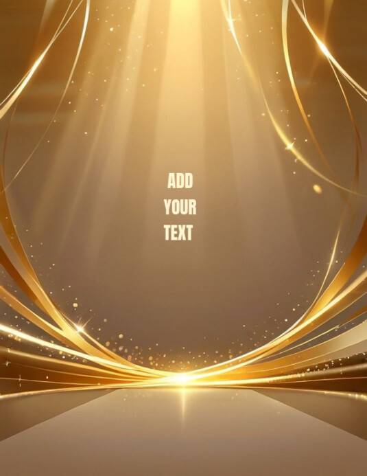 Brown Modern & Minimal Show Event Background 传单(美国信函) template