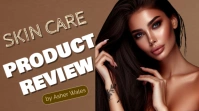 Brown Modern & Minimal Skin Care  Youtube Thumbnail template