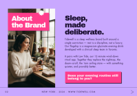 Brown Sleep Wellness Brand A4 Template - Page 2