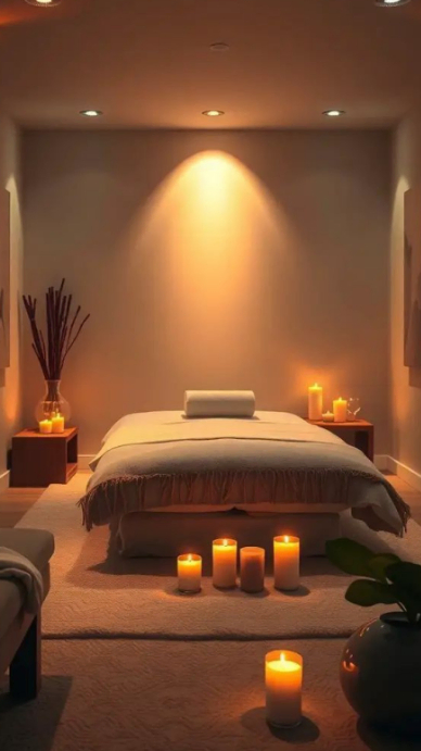 Brown Modern & Minimal Spa and Relaxation Digital Display. Luxury Spa ...