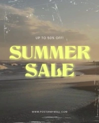Brown Modern & Minimal Summer Sale Instagram Portrait template