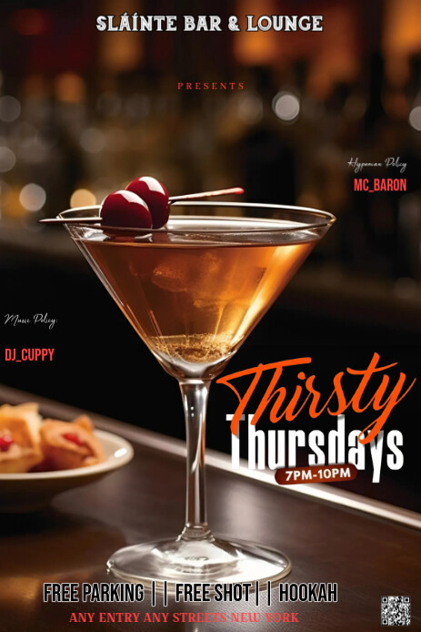 Brown Modern & Minimal The Central Focus Of The Flyer Is A Beautifully Presenter Cocktail Event Titl Pinterest Graphic template