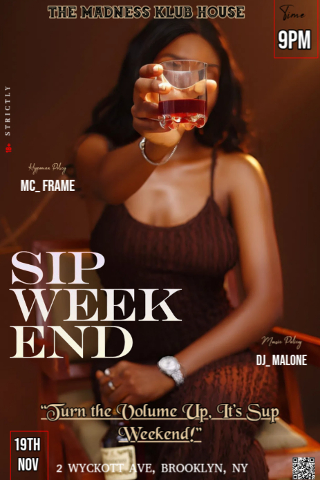 Brown Modern & Minimal This Image Is An Engaging And Moody Poster Design Perfect For Promoting A Nig Pinterest Graphic template