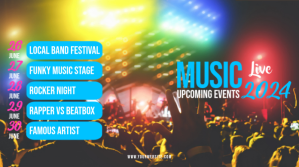Brown Modern & Minimal Upcoming Events Pos Tw Twitter Post template
