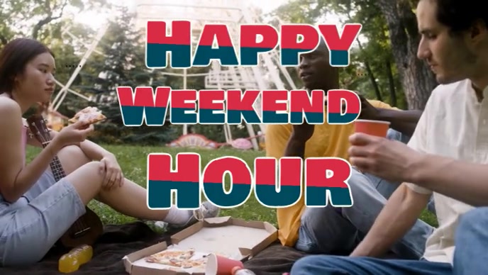 Brown Modern & Minimal Weekend Kick-off Promotions Youtube Thumbnail template