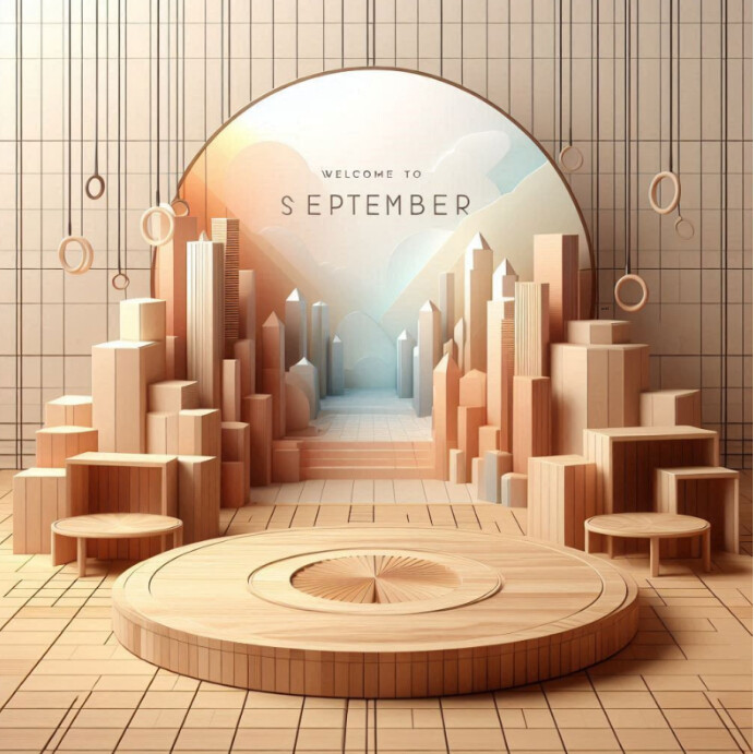 Copy of Brown Modern & Minimal Welcome To September | PosterMyWall