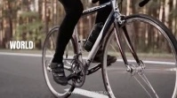 Brown Modern & Minimal World Bicycle Day Digi Digitalanzeige (16:9) template