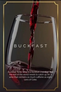 Brown Modern & Minimal World Buckfast Day Poster template